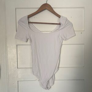 Aerie Classic White Bodysuit
